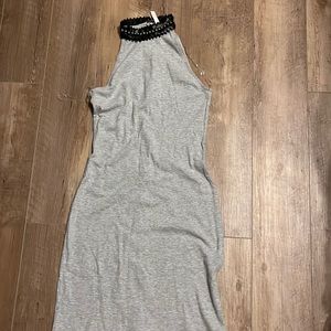 Gray bodycon dress